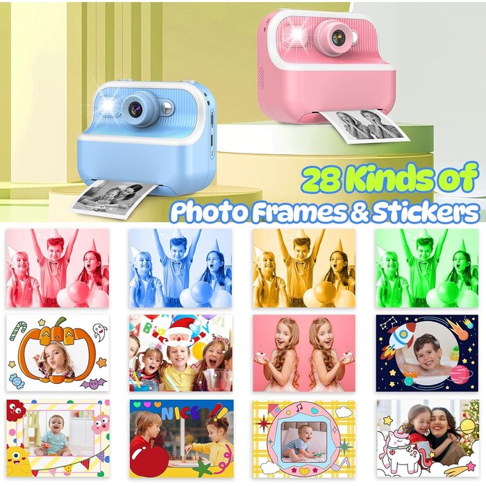 Digitale Kinder-Sofortbildkamera Blau - bis zu 33% Rabatt
