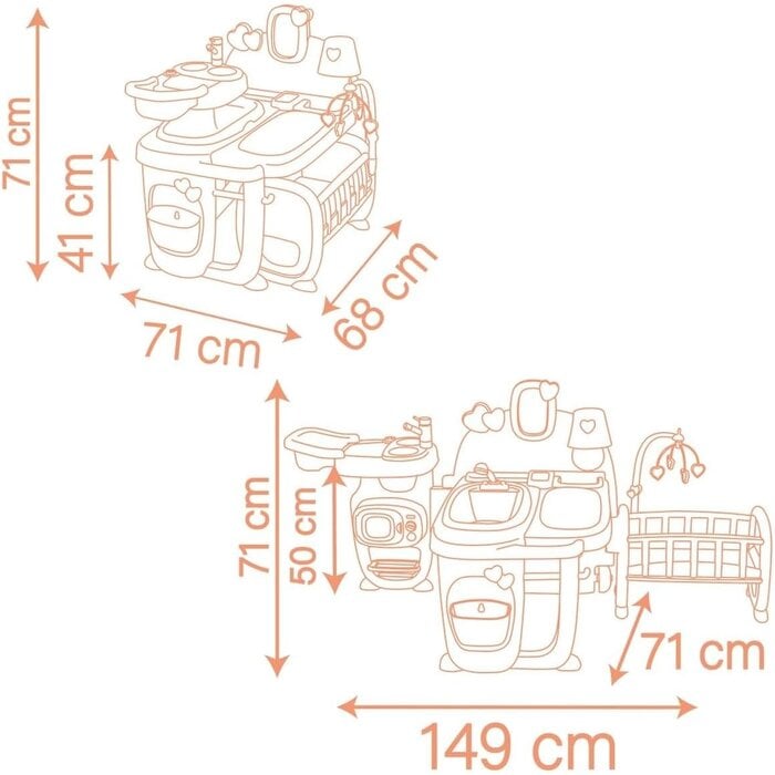 Großes Puppenhaus für Puppen bis 42 cm - Klappbar & nachhaltig - Bis zu 35% Rabatt