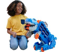 Hot Wheels T-Rex Transportfahrzeug mit Rennbahn & Sound - jetzt bis zu 41% sparen