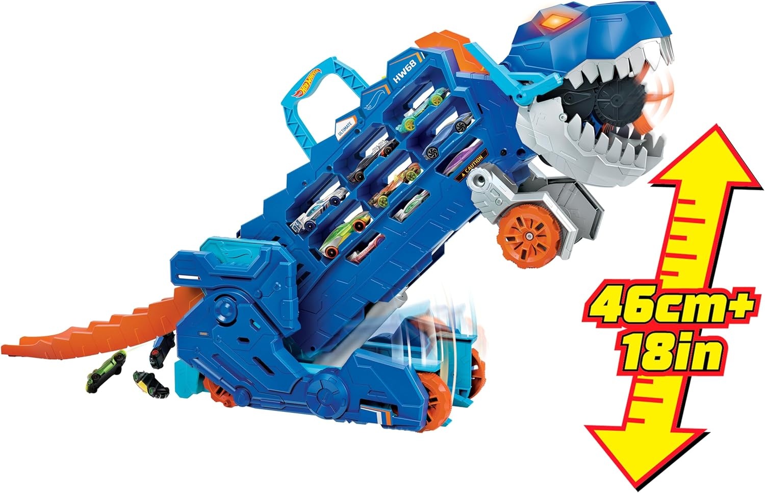 Hot Wheels T-Rex Transport-LKW mit Rennbahn - Jetzt bis zu 34% günstiger sichern!