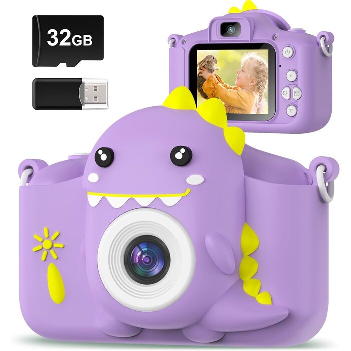 Digitale Kinderkamera 20MP mit 32GB SD-Karte - Jetzt bis zu 31% sparen