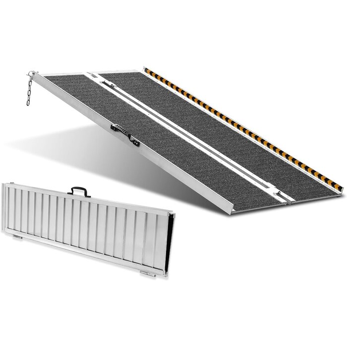 Vevor Faltbare Rollstuhlrampe Aluminium, 122 cm, bis zu 35% Rabatt