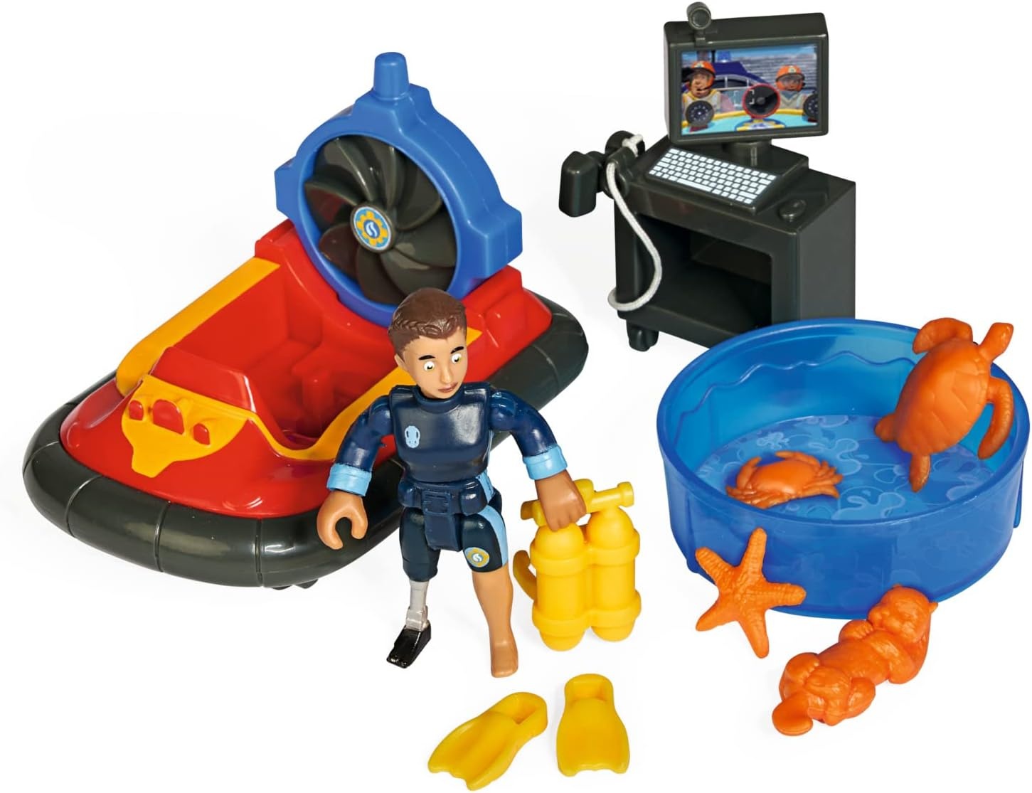 Wasserwacht-Spielset mit Hovercraft & Kran - jetzt bis zu 34% günstiger
