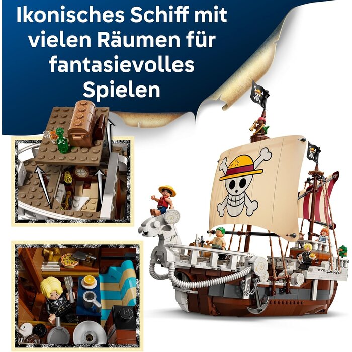 ONE PIECE Piratenschiff Modellbausatz, 1376 Teile, bis zu 35% Rabatt