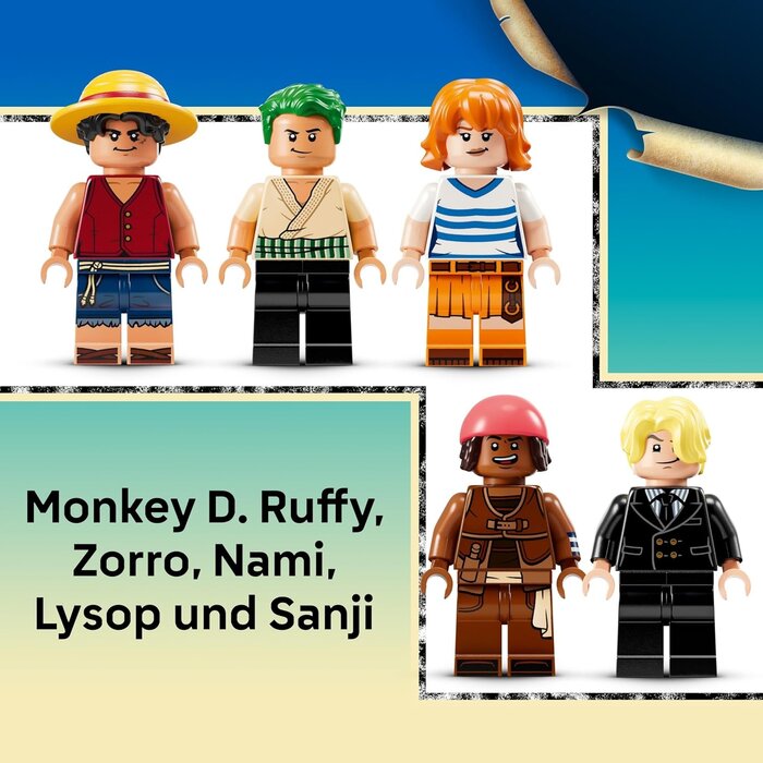 ONE PIECE Piratenschiff Modellbausatz, 1376 Teile, bis zu 35% Rabatt