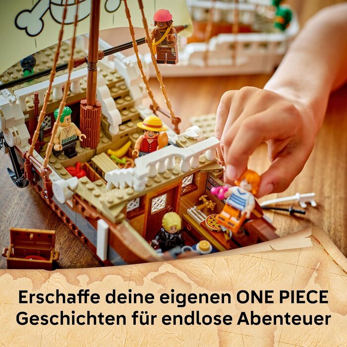 ONE PIECE Piratenschiff Modellbausatz, 1376 Teile, bis zu 35% Rabatt