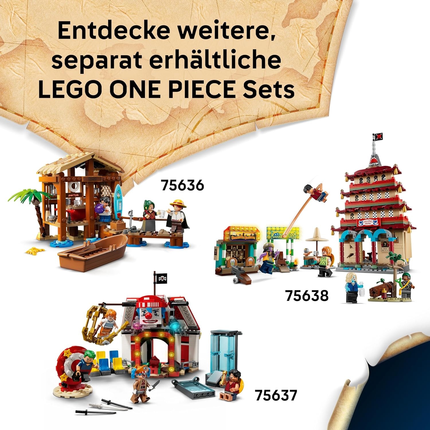 ONE PIECE Piratenschiff Modellbausatz, 1376 Teile, bis zu 35% Rabatt