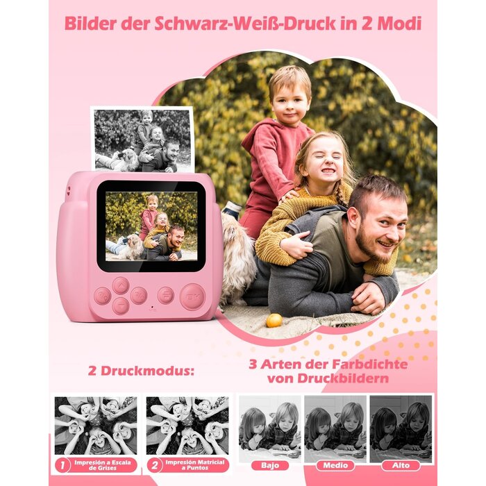 Digitale Kinder-Sofortbildkamera 20MP inkl. Zubehör - jetzt bis zu 33% sparen