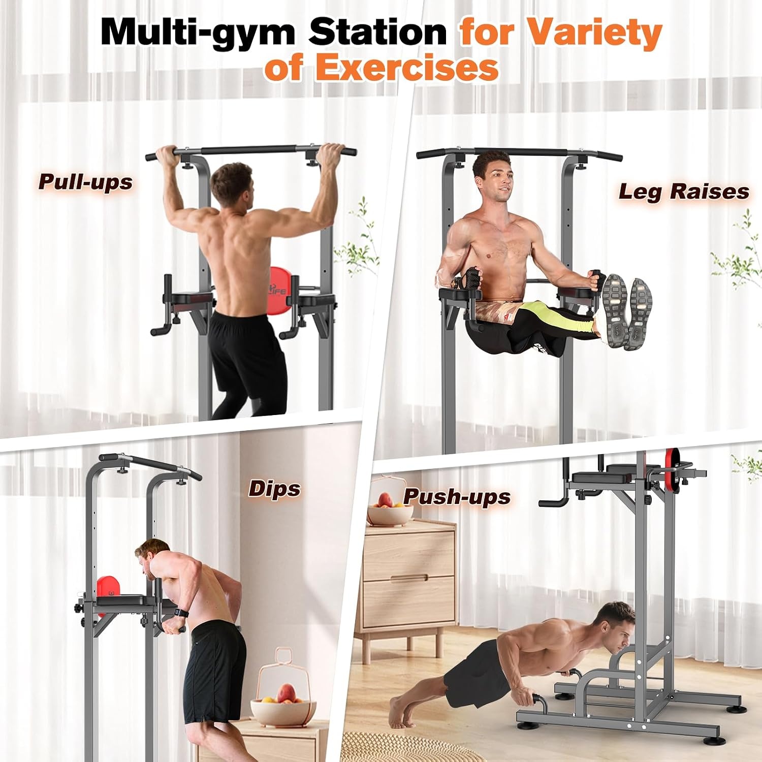 Power Tower Klimmzugstation - Fitnessgerät bis 180 kg - bis zu 35% Rabatt