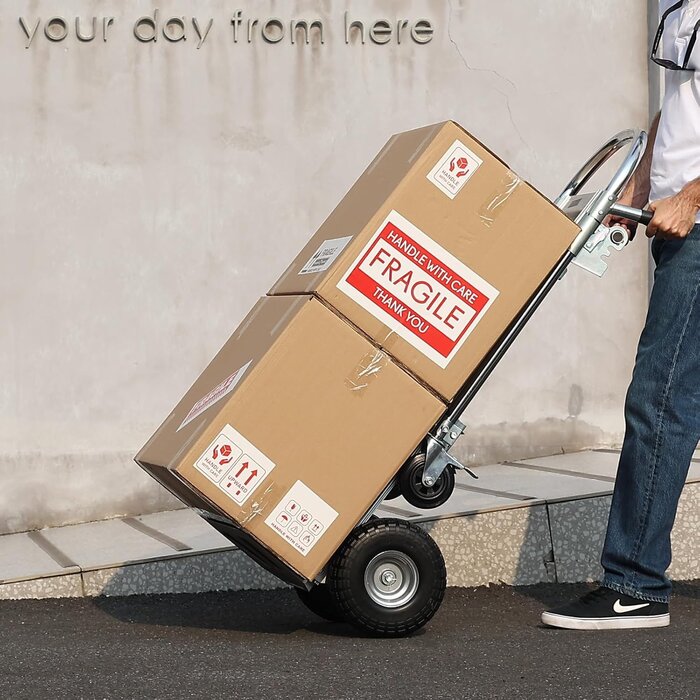 Vevor 2-in-1 Sackkarre & Plattformwagen - bis 454 kg - Silber - bis zu 35% Rabatt