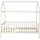 Hausbett für Kinder 200x90cm Kiefer Weiß - Outlet-Schnäppchen bis zu 32% sparen