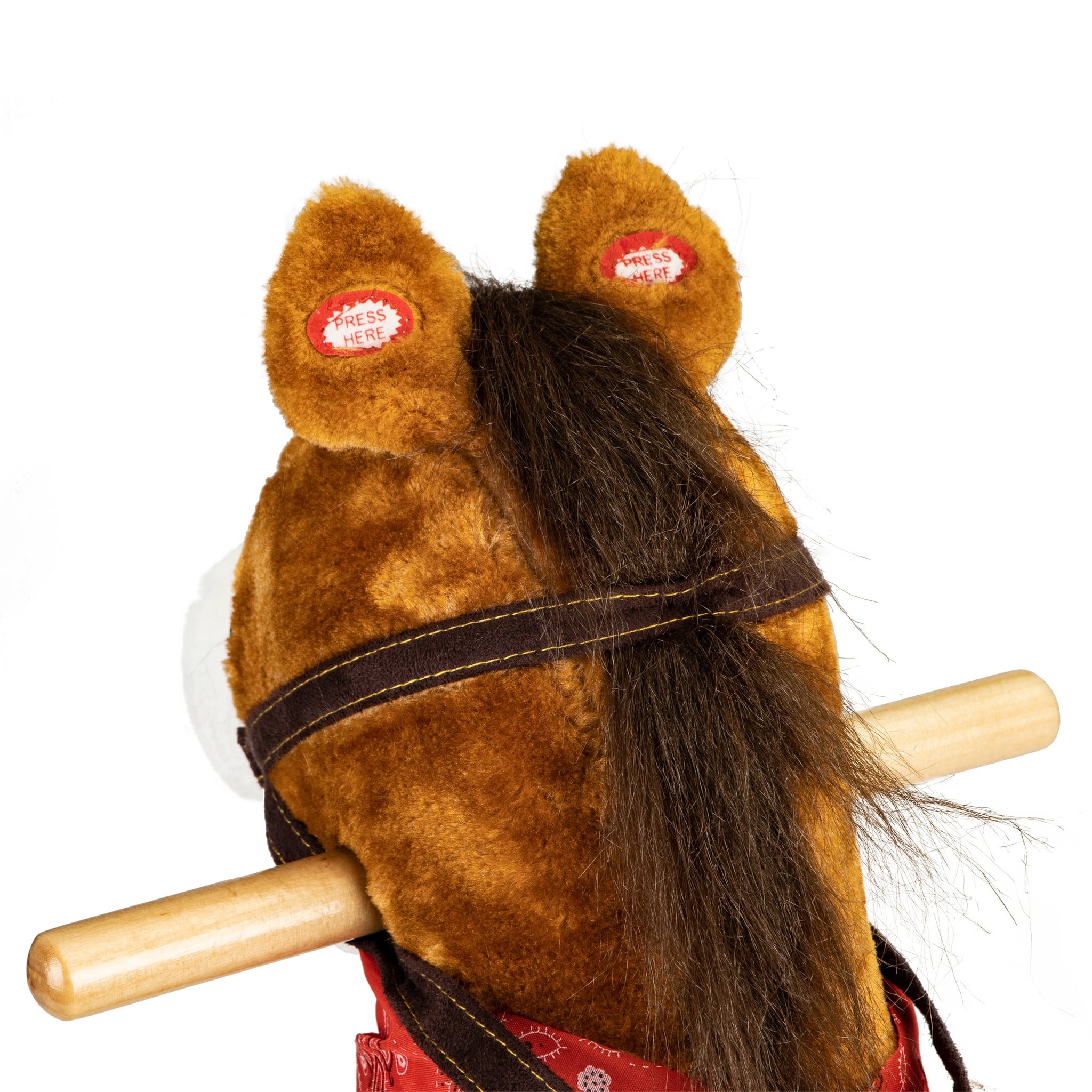 Viking Choice Braunes Holz-Schaukelpferd mit Soundeffekten - Jetzt bis zu 43% sparen!