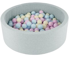Viking Choice Rundes Bällebad 90x30cm Grau + 150 Bälle | Bis zu 22% Rabatt