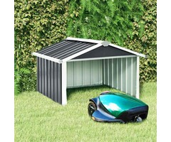 Vidaxl Mähroboter-Garage aus Stahl - Anthrazit - bis zu 68% reduziert