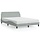 Bettgestell Dover 140x190 cm in Hellgrau - Samt-Design bis zu 35% reduziert