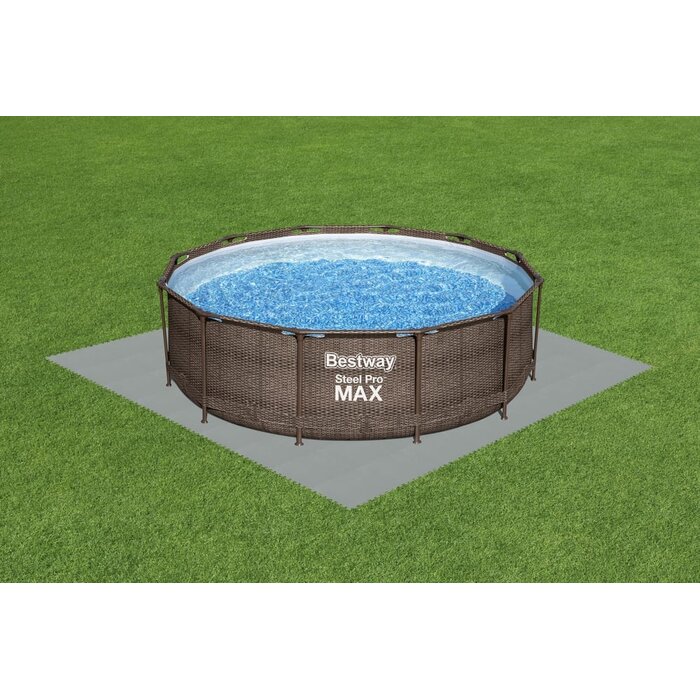 Pool-Bodenfliesen 50x50 cm, 9er-Set, Grau - jetzt bis zu 31% reduziert