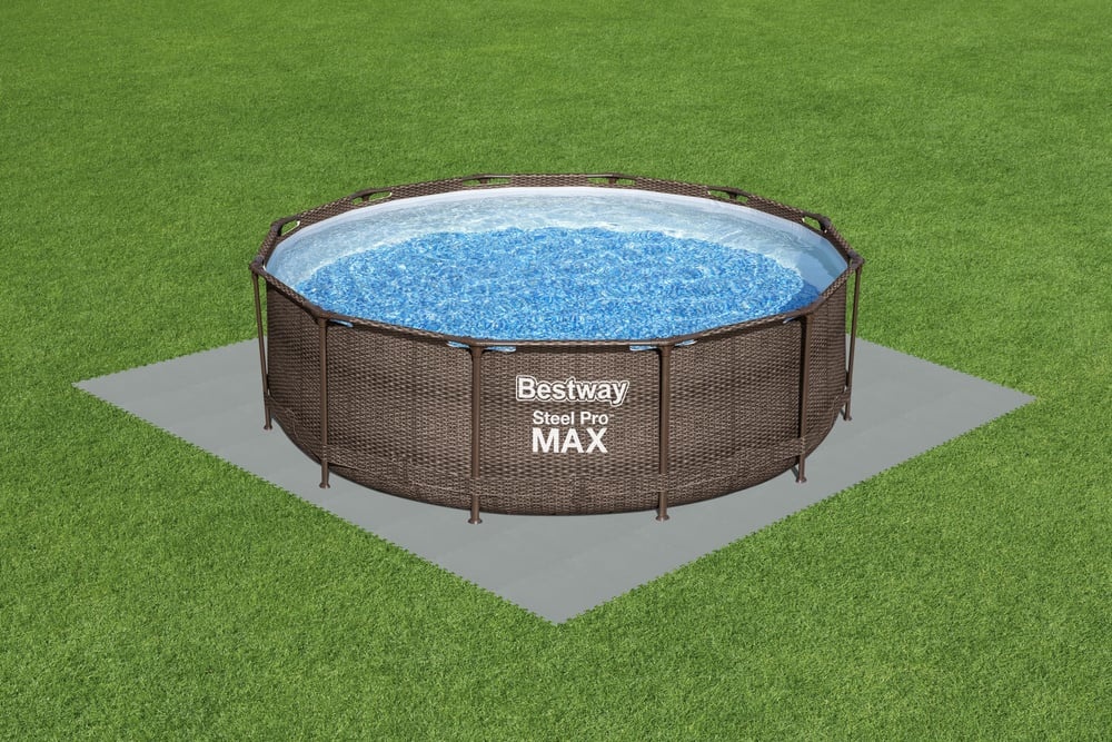 Pool-Bodenfliesen 50x50 cm, 9er-Set, Grau - jetzt bis zu 31% reduziert