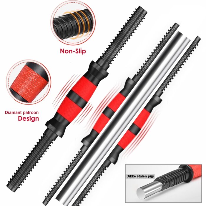 Verstellbares 30 kg Hantelset: Kurz- & Langhantel | Bis zu 39% Rabatt