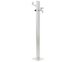 Vidaxl Garten-Wassersäule Aluminium 95 cm - Silber - bis zu 34 % sparen