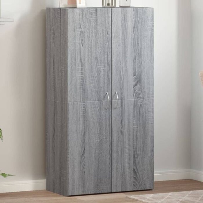 Vidaxl Eleganter Aktenschrank in Sonoma-Grau, 60x32x115 cm - jetzt bis zu 30% sparen