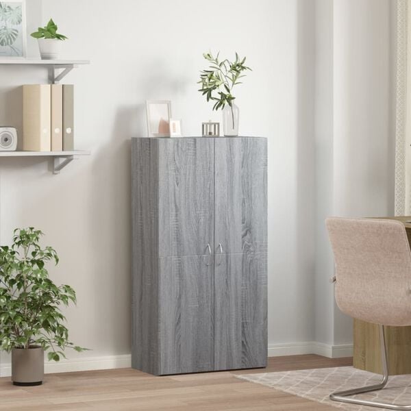 Vidaxl Eleganter Aktenschrank in Sonoma-Grau, 60x32x115 cm - jetzt bis zu 30% sparen