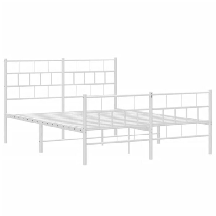 Vidaxl Metallbettgestell 140x190 cm Weiß - Bis zu 34% Rabatt auf Rückläufer