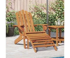 Vidaxl Adirondack Gartenstuhl mit Fußstütze - Akazienholz, klappbar - bis zu 35% Rabatt