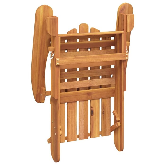 Vidaxl Adirondack Gartenstuhl mit Fußstütze - Akazienholz, klappbar - bis zu 35% Rabatt