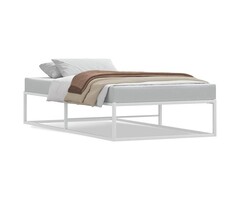 Vidaxl Elegantes Metallbett 90x200 cm - Weiß - Outlet-Angebot bis zu 34% sparen