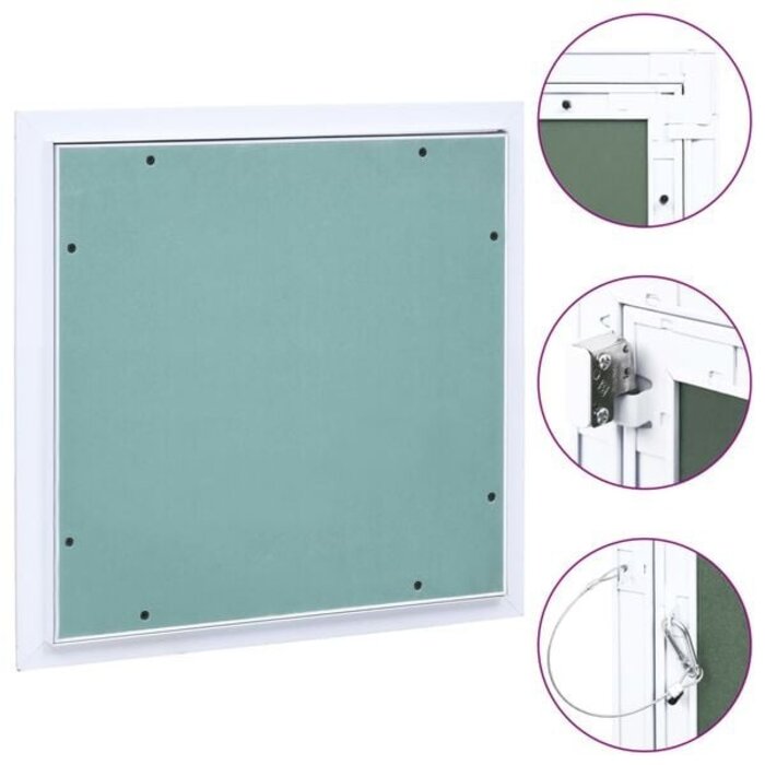 Vidaxl Revisionsklappe 300x300 mm Aluminium & Gipskarton - Outlet bis zu 33% reduziert