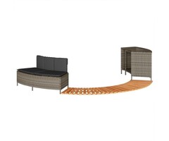 Vidaxl Whirlpool-Umrandung Poly-Rattan & Akazie - Jetzt bis zu 35% Rabatt