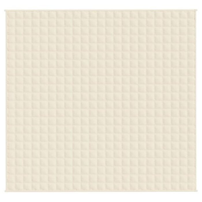 Vidaxl Luxus Gewichtsdecke 220x230 cm, 11 kg - Lichtcreme - bis zu 34% Rabatt