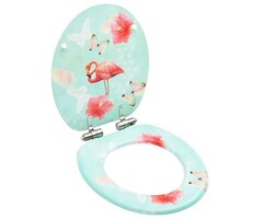Vidaxl Design WC-Sitz mit Flamingo-Motiv & Absenkautomatik - bis zu 33% sparen