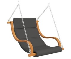 Vidaxl Schaukelstuhl-Sitz aus Holz mit Kissen - Bis zu 35% Rabatt