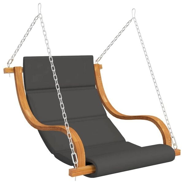 Vidaxl Schaukelstuhl-Sitz aus Holz mit Kissen - Bis zu 35% Rabatt