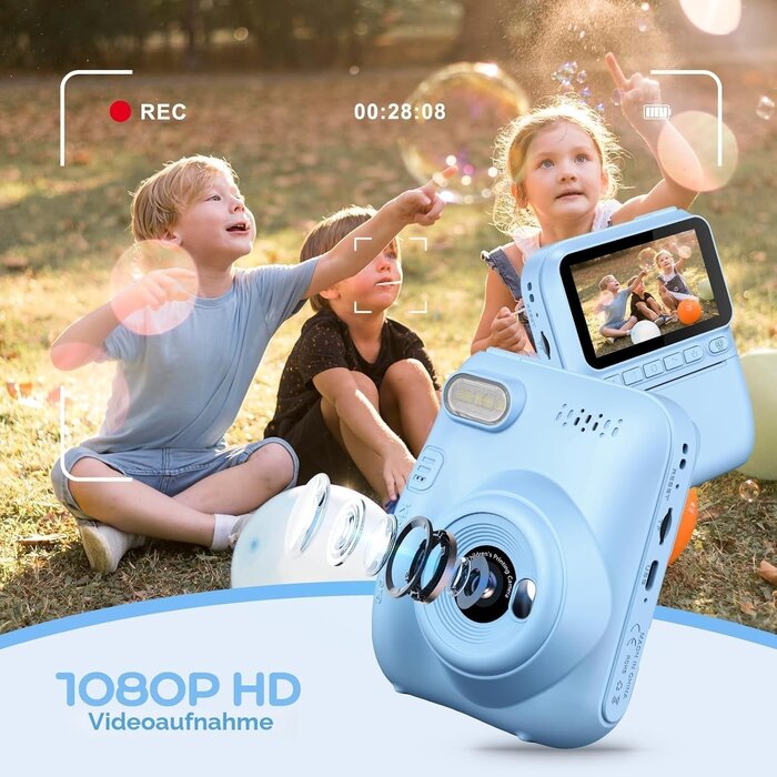Greenkinder Digitale Kinder-Sofortbildkamera mit 32MP & Zubehör - bis zu 33% günstiger