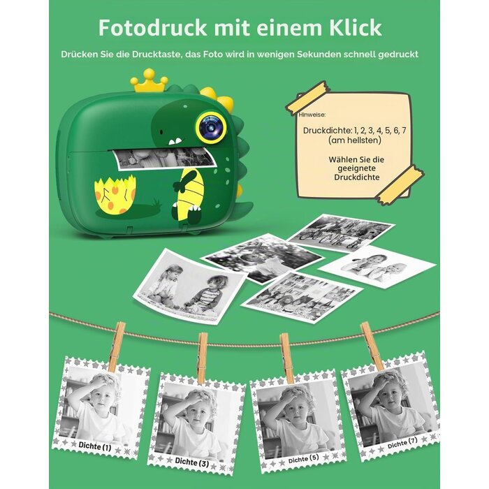 Digitale Kinder-Sofortbildkamera mit SD-Karte - bis zu 33% sparen