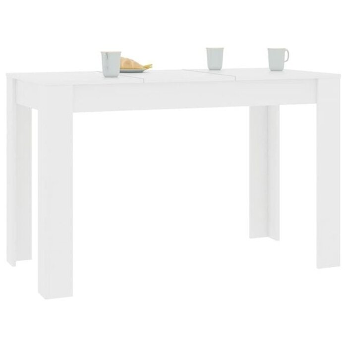 Vidaxl Eleganter Esstisch 120x60x76 cm in Weiß - Bis zu 34% Rabatt