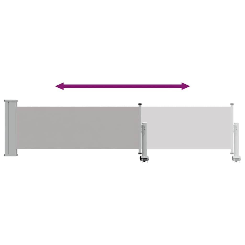 Vidaxl Seitenmarkise 60x300 cm Grau - Sichtschutz für Balkon - bis zu 34% sparen