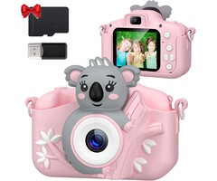 Digitale Kinderkamera 1080P, 32GB SD-Karte - Rosa - bis zu 32% günstiger