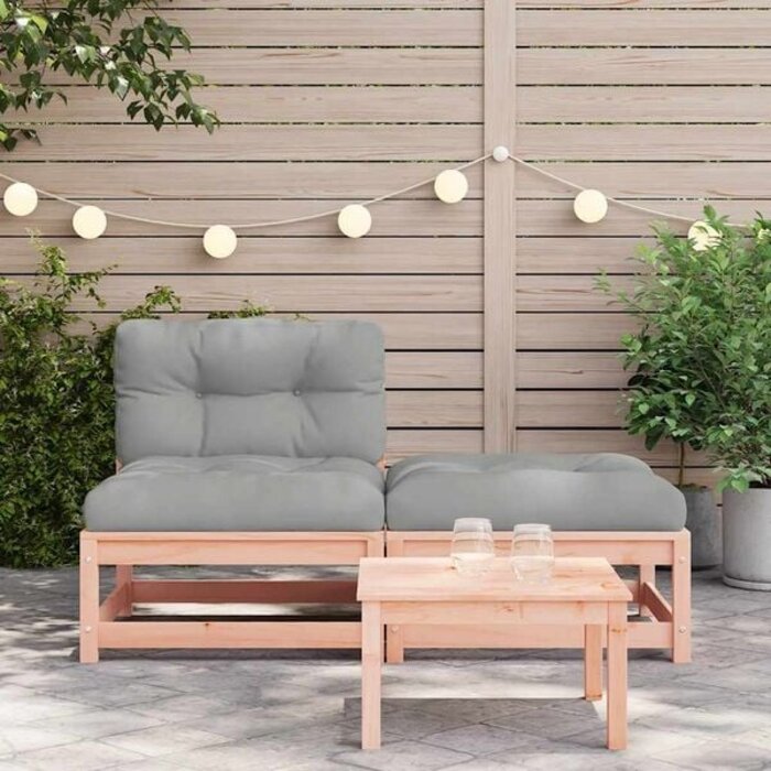 Vidaxl Modulare Gartenbank aus Douglasienholz inkl. Hocker - bis zu 35% reduziert