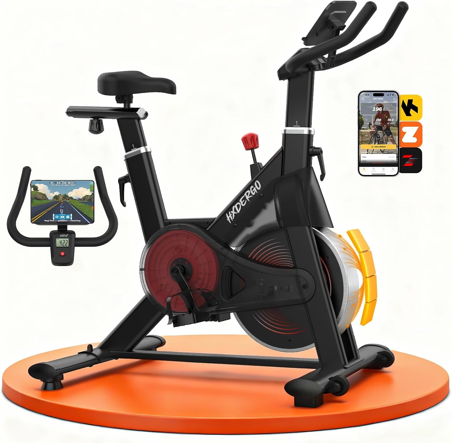 Hometrainer Magnetwiderstand mit Tablet-Halterung - bis zu 35% Rabatt