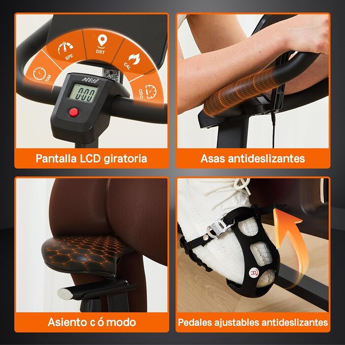 Hometrainer Magnetwiderstand mit Tablet-Halterung - bis zu 35% Rabatt