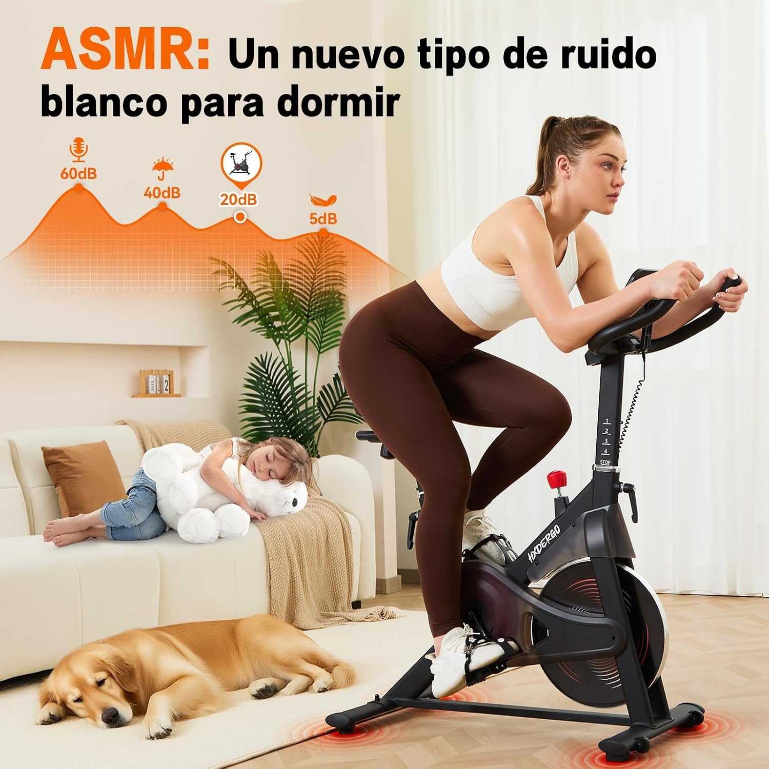 Hometrainer Magnetwiderstand mit Tablet-Halterung - bis zu 35% Rabatt