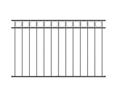 Vidaxl Gartenzaunelement ASSEN, 170 x 100 cm, Stahl, Grau - jetzt bis zu 34% sparen