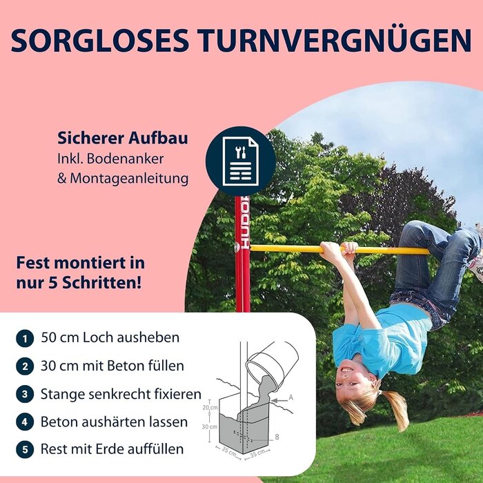 Doppel-Reck für den Garten: Höhenverstellbar & stabil - bis zu 35% Rabatt