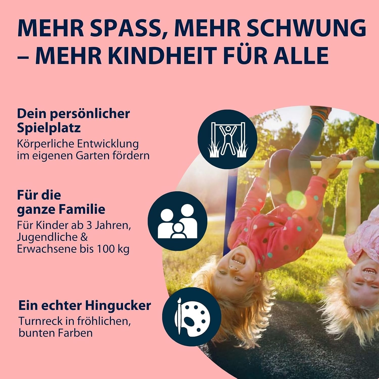 Doppel-Reck für den Garten: Höhenverstellbar & stabil - bis zu 35% Rabatt