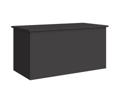 Vidaxl Garten-Aufbewahrungsbox aus Stahl - Schwarz, 100cm - bis zu 35% Rabatt