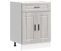 Vidaxl Küchenunterschrank Porto Grau Sonoma Eiche 60cm - bis zu 35% Rabatt