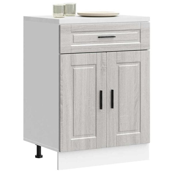 Vidaxl Küchenunterschrank Porto Grau Sonoma Eiche 60cm - bis zu 35% Rabatt
